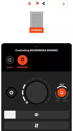 SOUNDBOKS App - Sound Kontrolle